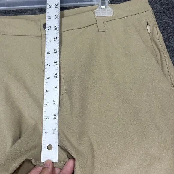 Lululemon Shorts 34 Mens Commission Slim Beige Tofino Sand 9" Inseam Chino - Picture 3 of 8